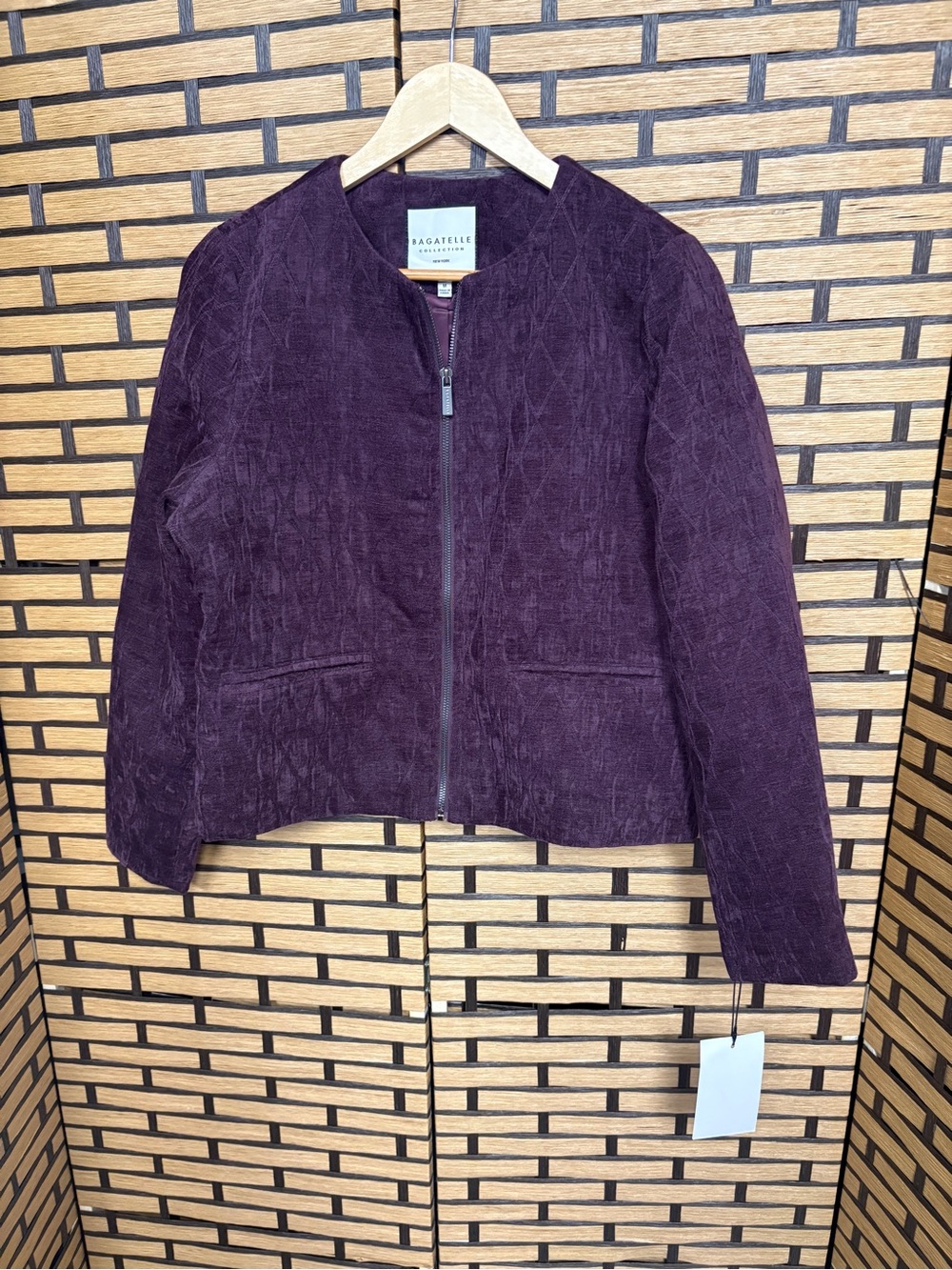 Bagatelle collection purple jacket size medium